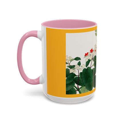 Clerodendrum & Rudbeckia Flower by Tanigami Kônan Colorful Mugs (11oz, 15oz)