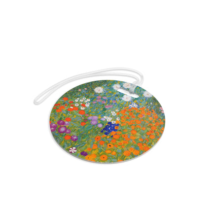 Cottage Garden by Gustav Klimt Luggage Tags