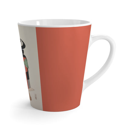 Illustrations of Japanese Toys Pl.020 by Kawasaki Kyosen Latte Mug