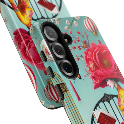 Reading In A Painted Garden Phone Cases