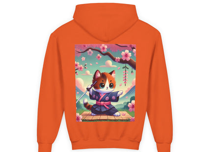 Samurai Kitten Youth Heavy Blend Hooded Sweatshirt