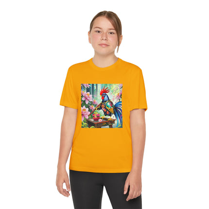 Cyberpunk Rooster Youth Competitor Tee