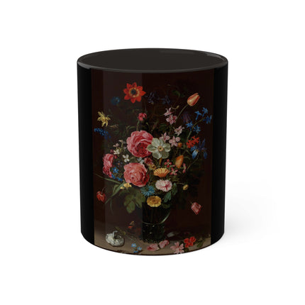 A Bouquet of Flowers by Clara Peeters Colorful Mugs, 11oz