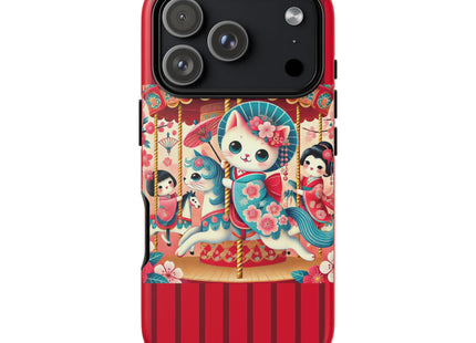 Geisha Kitten's Enchanted Carousel Phone Cases