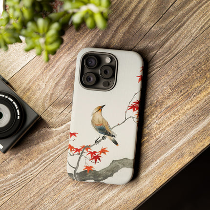 Japanese Bird on Maple by Ohara Koson Phone Cases