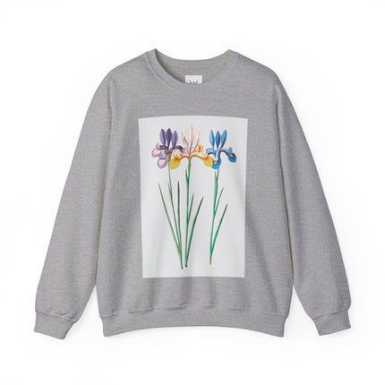 Blue Iris by Anselmus Boëtius de Boodt Heavy Blend™ Crewneck Sweatshirt