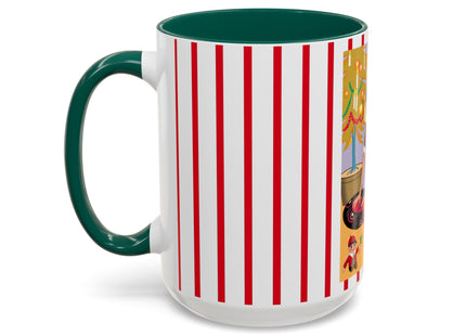 Art Deco Christmas Colorful Mugs (11oz, 15oz)