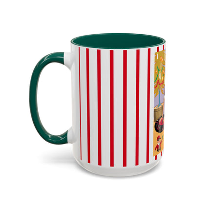 Art Deco Christmas Colorful Mugs (11oz, 15oz)