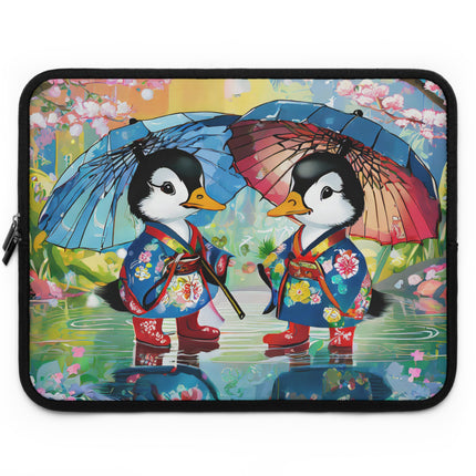 Rainy Day Ducks Laptop Sleeve