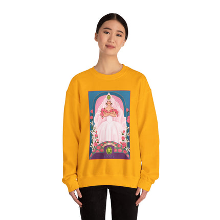 August & Peridot (from the Gem Series) by Sofia Chiostri Unisex Heavy Blend™ Crewneck Sweatshirt