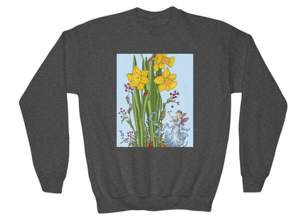 Daffodil Fairy Youth Crewneck Sweatshirt