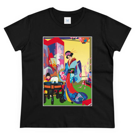 A Timeless Journey by Umberto Brunelleschi Women's Midweight Cotton Tee