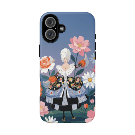 🌸🎀 The Grand Floral Promenade Phone Case – Art Deco Fashion Fantasy