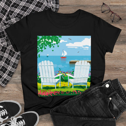 Tranquil Retreat Women's Midweight Cotton Tee