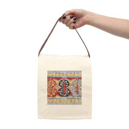 Reproduction of the Shield Frieze by Emile Gilliéron Canvas Lunch Bag With Strap