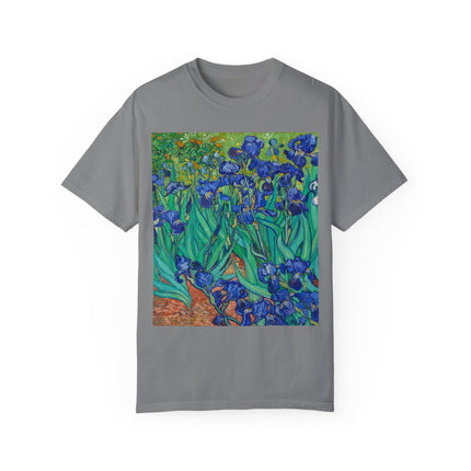 Irises by Van Gogh Unisex Garment-Dyed T-shirt
