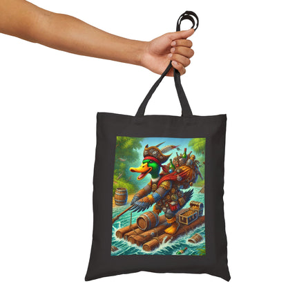 The Daring Drake Cotton Canvas Tote Bag – Adventure, Freedom & Mythic Storytelling