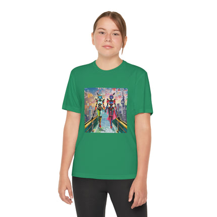 Cyber Punk Robot Models Youth Competitor Tee