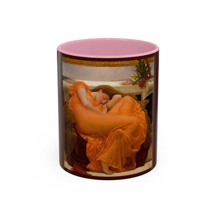 Flaming June by Frederic Leighton Colorful Mugs (11oz, 15oz)