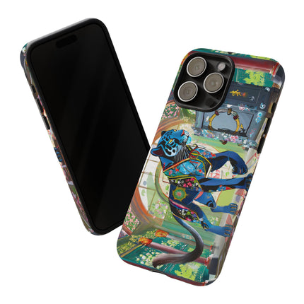 Cyber Panther's Hunt Phone Cases