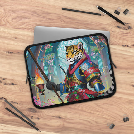 Cyberpunk Leopard Laptop Sleeve