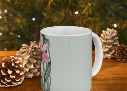 Blooming Lotus Flowers by Ohara Koson Ceramic Mug 11oz