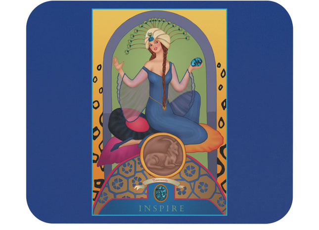 December & Tanzanite (from the Gem Series) by Sofia Chiostri Mouse Pad, Rectangle