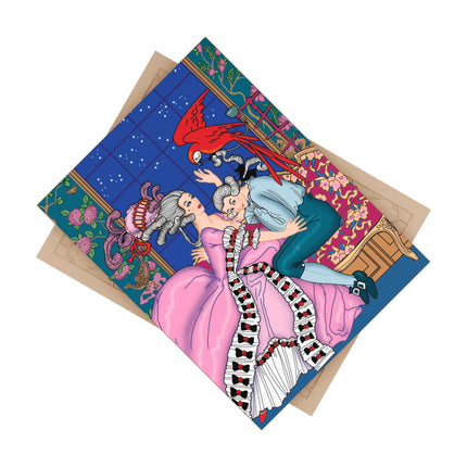 The Jealous Parrot by George Barbier Ceramic Tile
