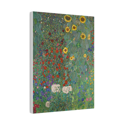 Farm Garden with Sunflowers by Gustav Klimt Matte Canvas, Stretched, 0.75"