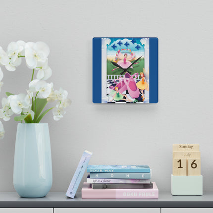 Graceful Enchantment Acrylic Wall Clock