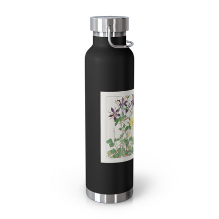 Aquilegia Flower by Tanigami Kônan Copper Vacuum Insulated Bottle, 22oz