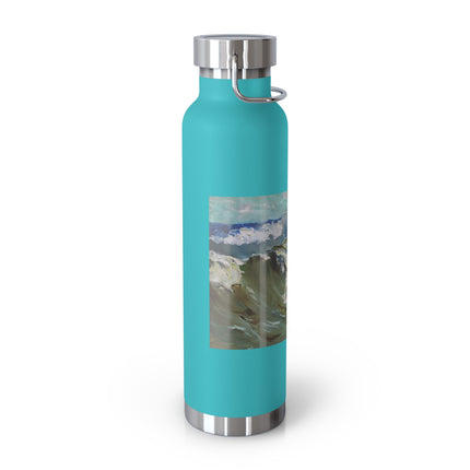 The Wave by Karl Hagemeister Copper Vacuum Insulated Bottle, 22oz