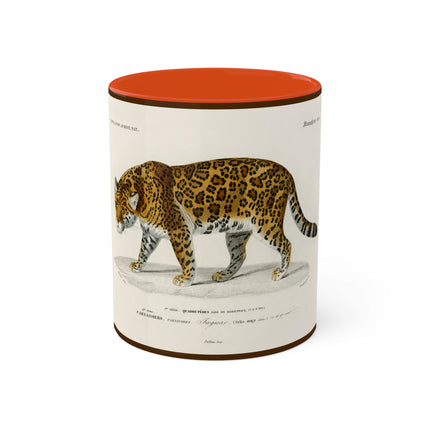 Jaguar by Charles Dessalines D' Orbigny Colorful Mugs, 11oz