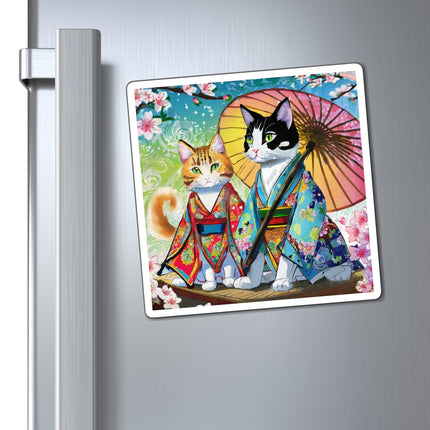 Kimono Kitties Magnet (3 Sizes)