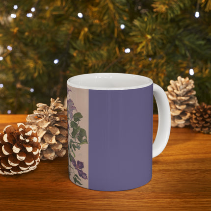 Watercolor of a Clematis by Alice Bailly Ceramic Mug 11oz