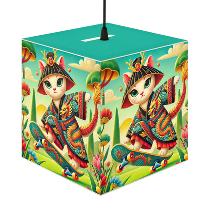 🛹🐉 Dragon Dance on Wheels Light Cube Lamp – Bold Adventure & Dynamic Grace