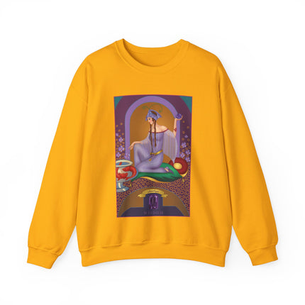 February & Amethyst (from the Gem Series) by Sofia Chiostri Heavy Blend™ Crewneck Sweatshirt