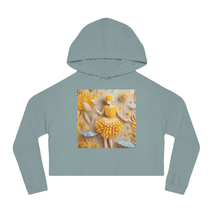 Dandelion Fairy Women’s Cropped Hooded Sweatshirt