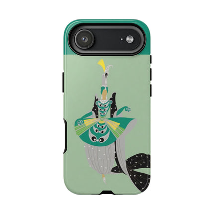 Peacock Dancer Phone Case – Opulent Glamour & Theatrical Elegance