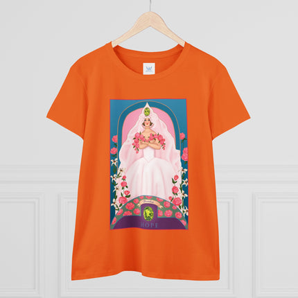 August & Peridot (from the Gem Series) by Sofia Chiostri Women's Midweight Cotton Tee