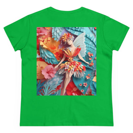 Hibiscus Fairy Women's Midweight Cotton Tee
