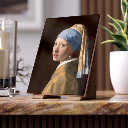 Girl with a Pearl Earring by Johannes Vermeer Ceramic Tile