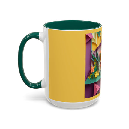 Origami Bicycle Colorful Mugs (11oz, 15oz)