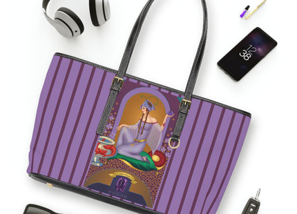 February & Amethyst (from the Gem Series) by Sofia Chiostri PU Leather Shoulder Bag
