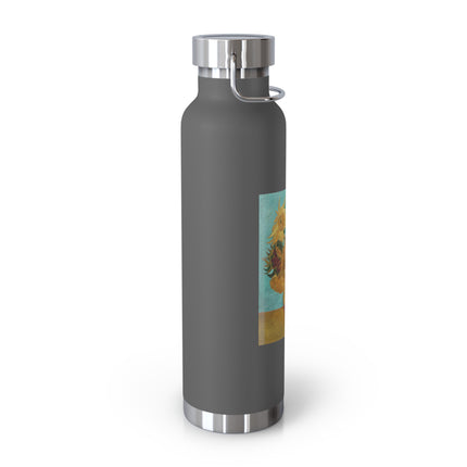 Vase with Twelve Sunflowers by Vincent Van Gogh Copper Vacuum Insulated Bottle, 22oz