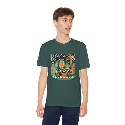 Night of the Trick-or-Treating Owlets Youth Competitor Tee