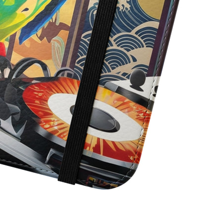 🎧🦜 Parrot DJ Flip Case – Neon Beats & Cyber Groove