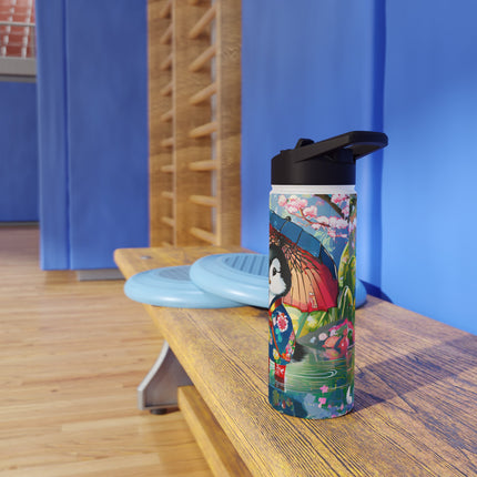 Rainy Day Ducks Stainless Steel Water Bottle