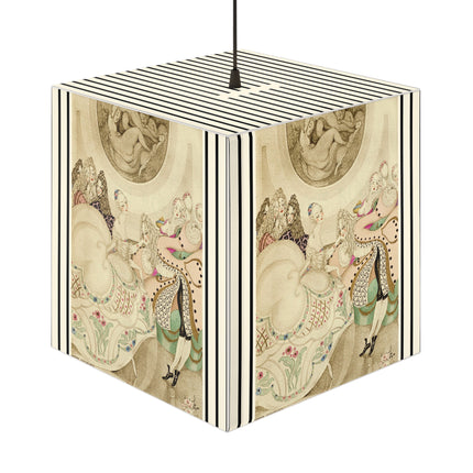Sur talons rouges (On Red Heels) pl 01 by Gerda Wegener Light Cube Lamp
