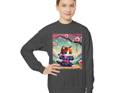 Samurai Kitten Youth Crewneck Sweatshirt